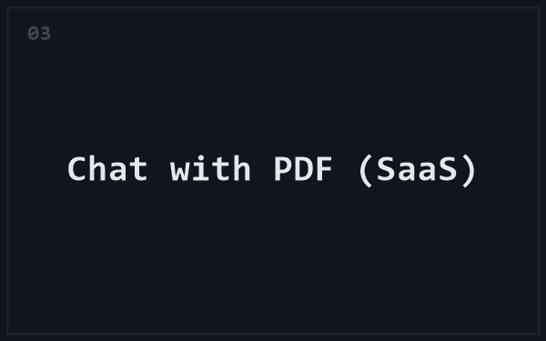 Chat with PDF (SaaS)